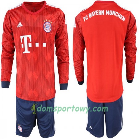 Koszulka Bayern Monachium Dziecięcy Domowe Koszulki Piłkarskie 2018-2019 Długi Rękaw